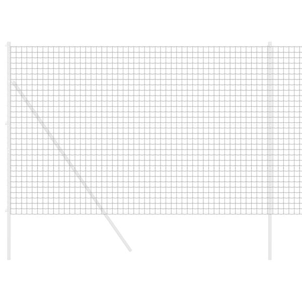 vidaXL Φράχτης Εuro Γκρι 1.5 x 10 m Σίδηρος με επικάλυψη PVC