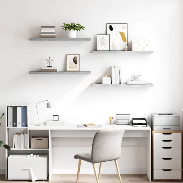 vidaXL &Rho;ά&phi;&iota;&alpha; &Tau;&omicron;ί&chi;&omicron;&upsilon; 4 &tau;&epsilon;&mu;. &Gamma;&kappa;&rho;&iota; &Sigma;&kappa;&upsilon;&rho;&omicron;&delta;έ&mu;&alpha;&tau;&omicron;&sigmaf; 90 x 23,5 x 3,8 &epsilon;&kappa;. MDF