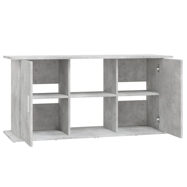 vidaXL Βάση Ενυδρείου Γκρι Σκυροδ. 121x41x58 εκ. Επεξεργασμένο Ξύλο