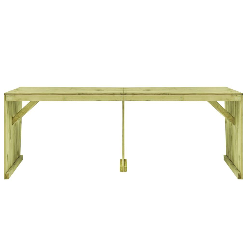 vidaXL Τραπέζι Κήπου 220 x 101,5 x 80 εκ. από Εμποτισμένο Ξύλο Πεύκου