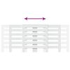 vidaXL Κάλυμμα Καλοριφέρ Λευκό 205x21,5x83,5εκ. από Επεξεργασμένο Ξύλο