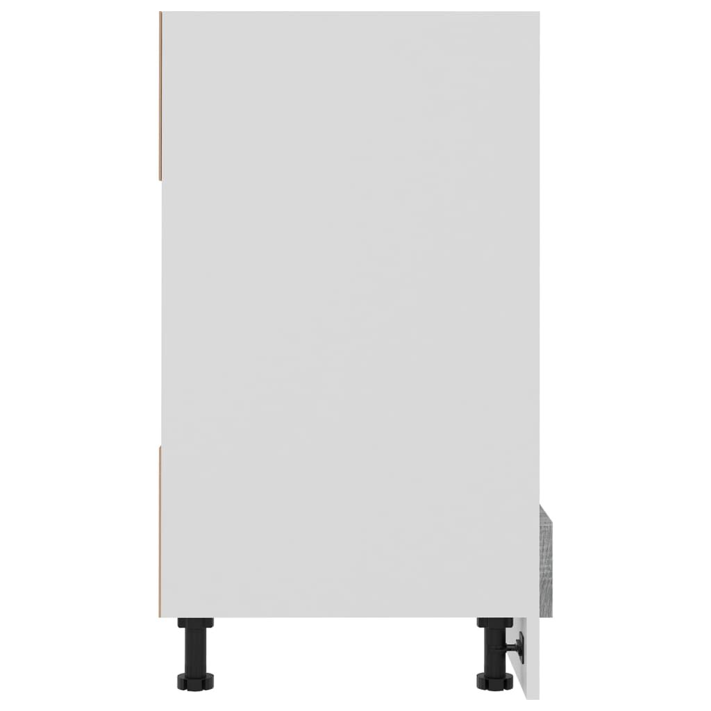 vidaXL Ντουλάπι Φούρνου Riga Γκρι Sonoma 60x46x81,5εκ.