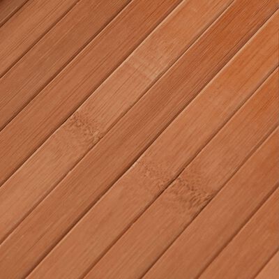 vidaXL Χαλί Ορθογώνιο Καφέ 80 x 400 εκ. Μπαμπού