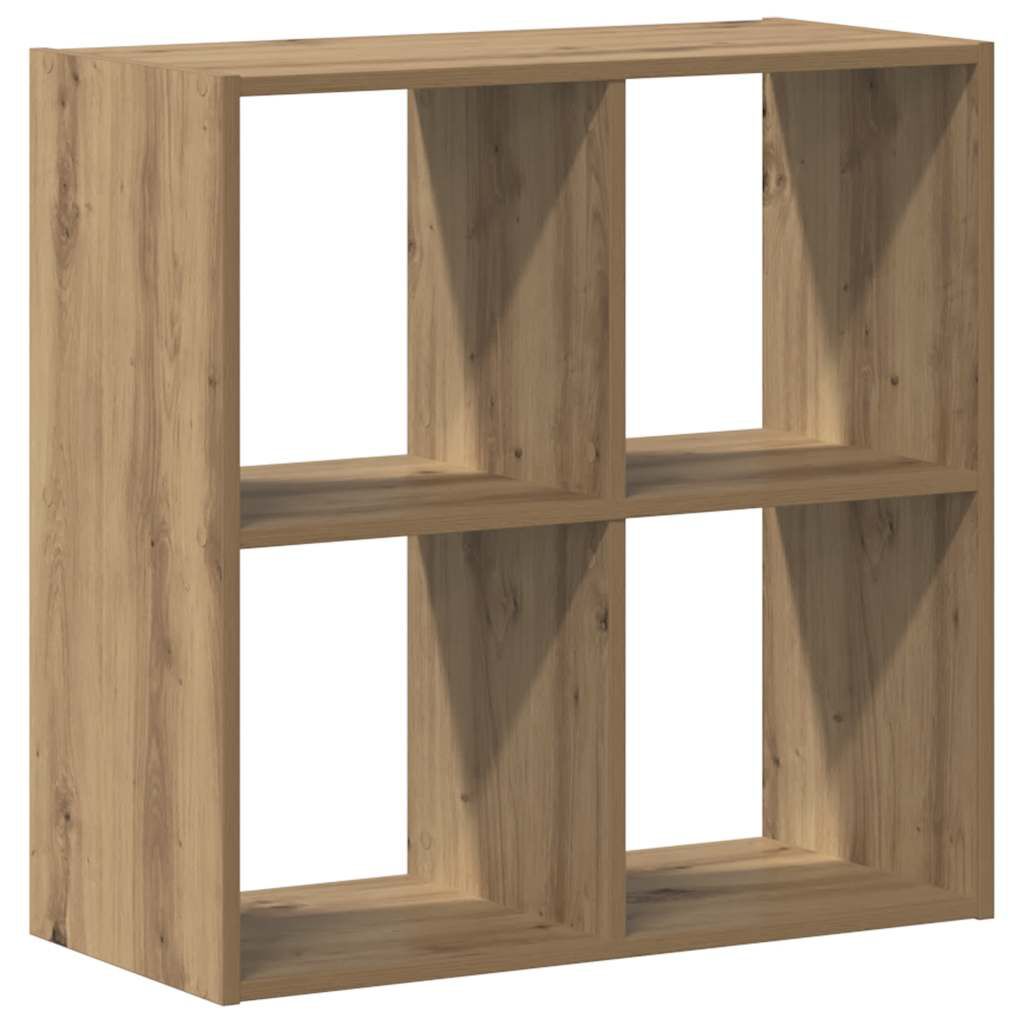 vidaXL Βιβλιοθήκη Αρτισιανή Δρυς 68,5x32x68,5 εκ. Επεξεργασμένο Ξύλο