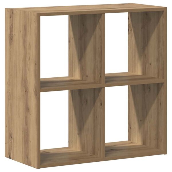 vidaXL Βιβλιοθήκη Αρτισιανή Δρυς 68,5x32x68,5 εκ. Επεξεργασμένο Ξύλο
