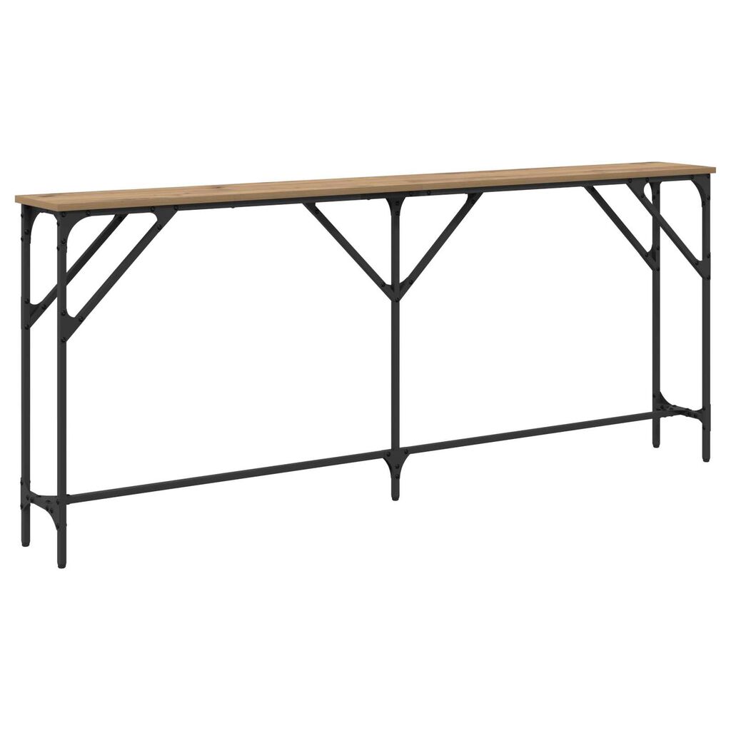 vidaXL Κονσόλα Δρυός 180x23x75 εκ. Τεχνικώς Επεξεργασμένο Ξύλο