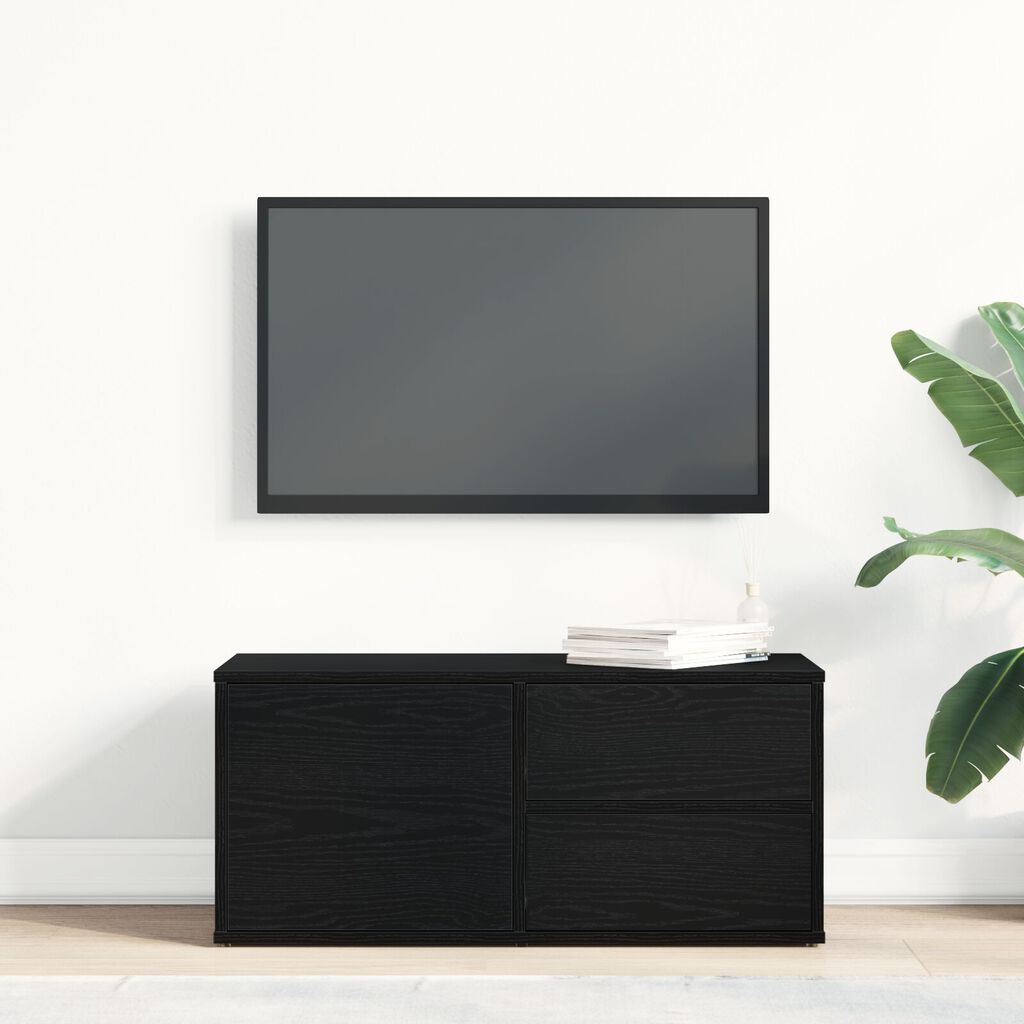 vidaXL Κονσόλα Τηλεόρασης από δρυς 80x34x35,5 εκ Επεξεργασμένο ξύλο