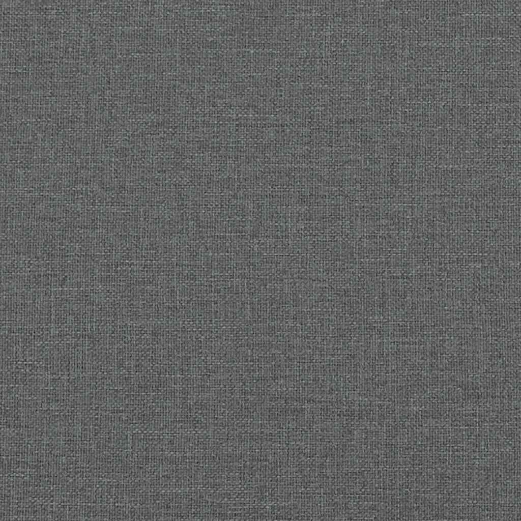 vidaXL Κρεβάτι Boxspring με Στρώμα Σκούρο Γκρι 160x200 εκ Υφασμάτινο