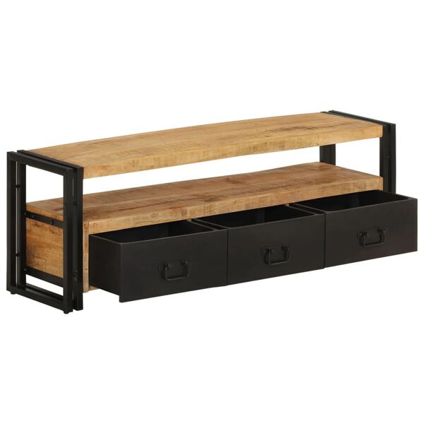 vidaXL Έπιπλο Τηλεόρασης 120 x 30 x 40 εκ. από Μασίφ Ξύλο Μάνγκο