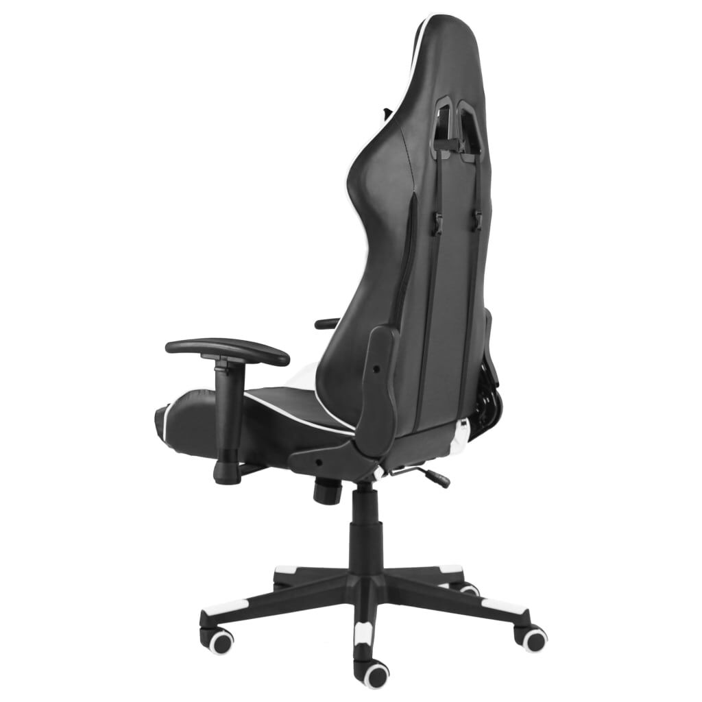 vidaXL Καρέκλα Gaming Περιστρεφόμενη Λευκή PVC