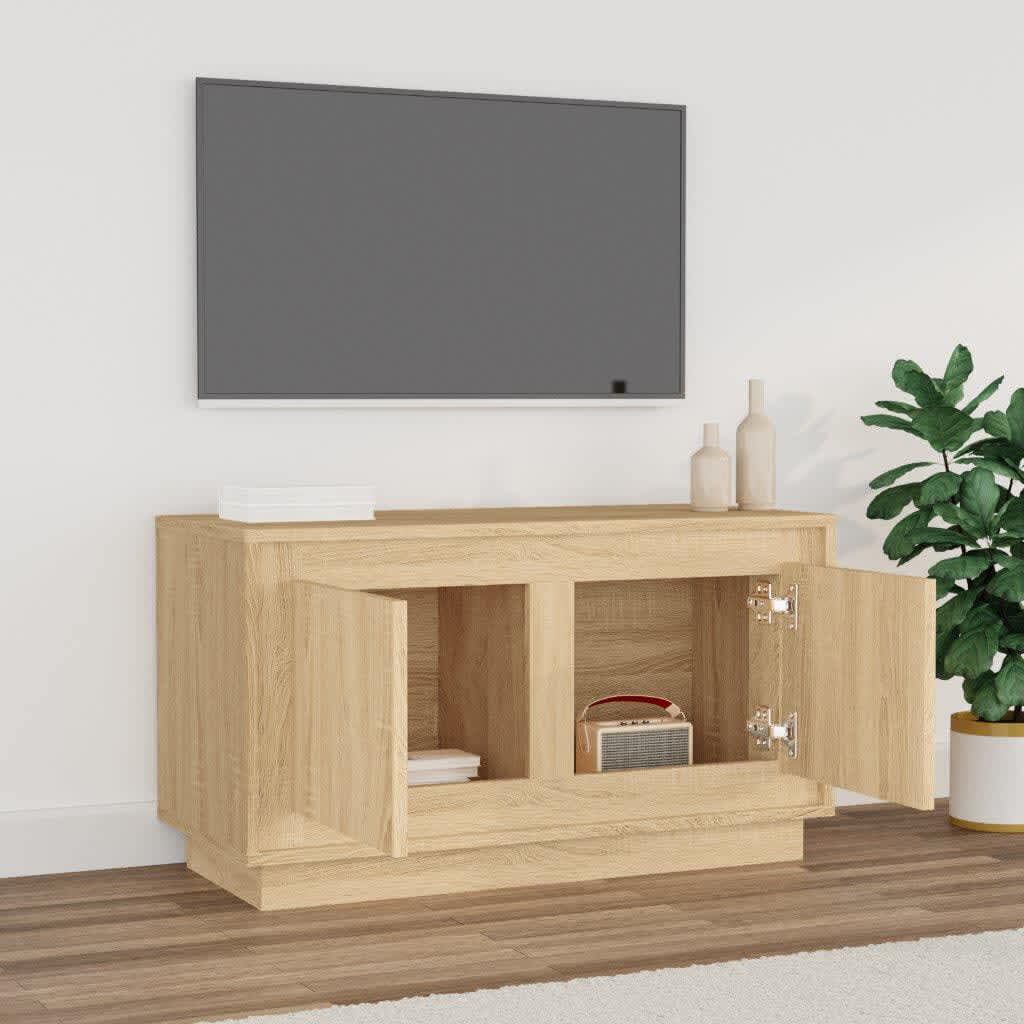 vidaXL Έπιπλο Τηλεόρασης Sonoma Δρυς 80x35x45 εκ. Επεξ. Ξύλο