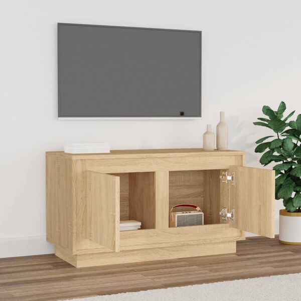 vidaXL Έπιπλο Τηλεόρασης Sonoma Δρυς 80x35x45 εκ. Επεξ. Ξύλο