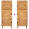 vidaXL Highboard Ανοιχτό καφέ 40 x 33 x 110 εκ Μασίφ ξύλο μάνγκο