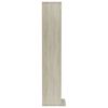 vidaXL Έπιπλο για CD Λευκό/Sonoma Δρυς 21x20x88 εκ. Επεξεργασμένο Ξύλο