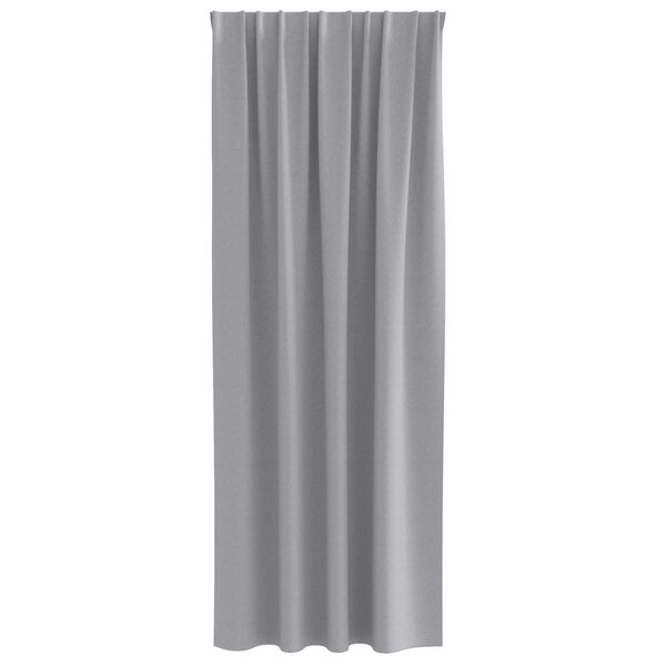 vidaXL Κουρτίνες 2 pcs Ανοιχτό γκρι 245 x 140 εκ. Πολυεστέρας