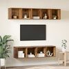 vidaXL Σετ επίπλου τηλεόρασης 4 pcs Παλαιό ξύλο Επεξεργασμένο ξύλο