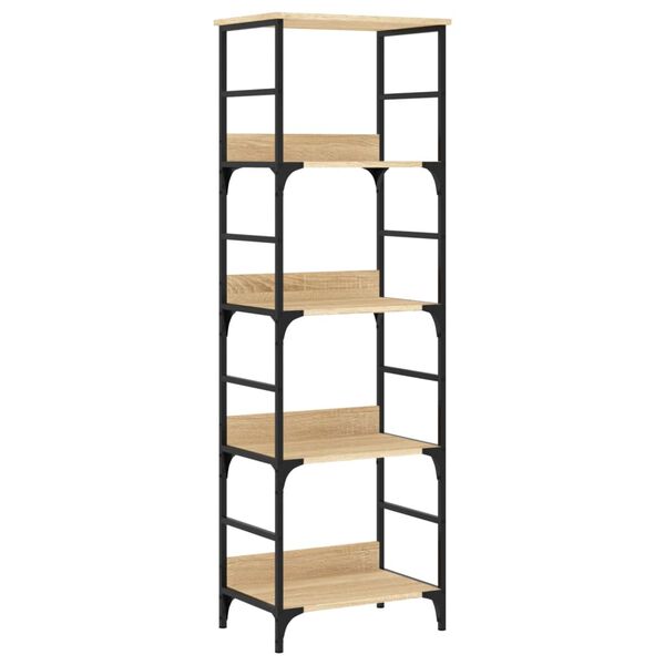 vidaXL Βιβλιοθήκη Sonoma Δρυς 50x33x153 εκ. Επεξεργασμένο Ξύλο