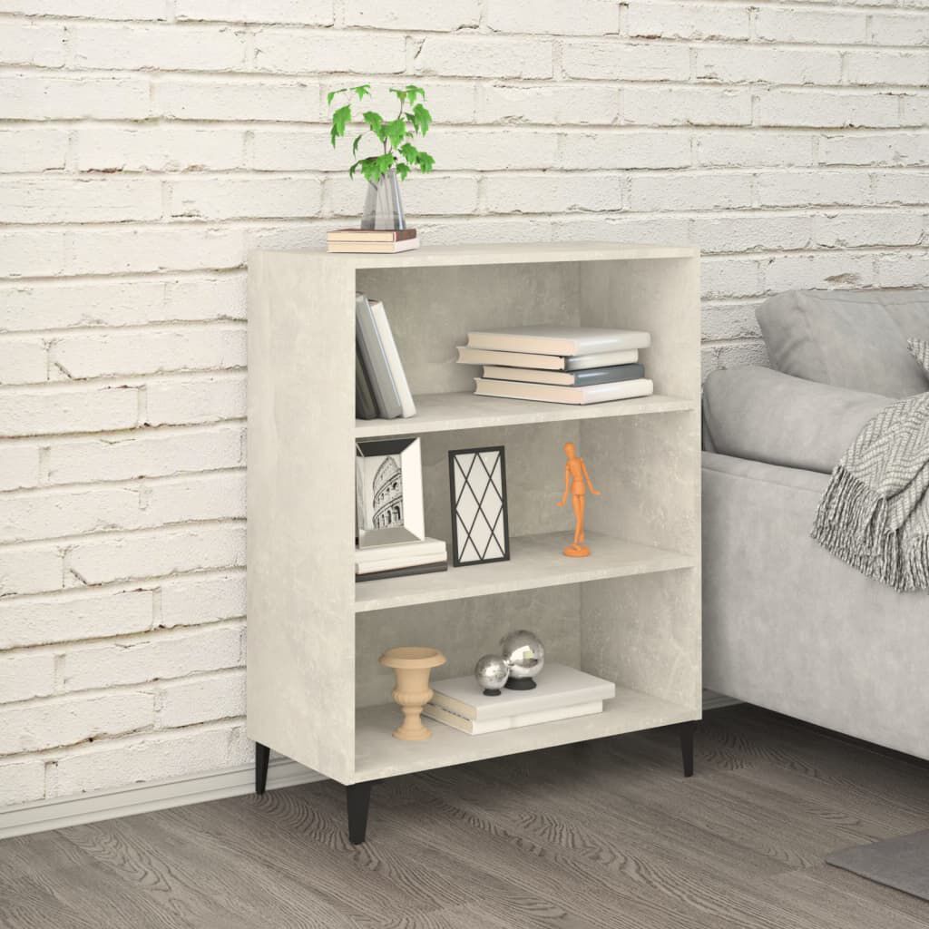 vidaXL Ντουλάπι Γκρι Σκυροδέματος 69,5x32,5x90 εκ. Επεξεργασμένο Ξύλο