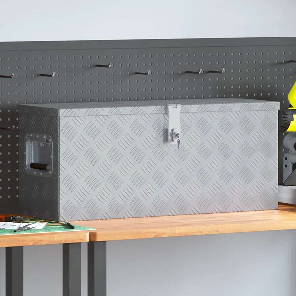 vidaXL &Kappa;&omicron;&upsilon;&tau;ί &Alpha;&pi;&omicron;&theta;ή&kappa;&epsilon;&upsilon;&sigma;&eta;&sigmaf; &Alpha;&sigma;&eta;&mu;ί 76,5 x 26,5 x 33 &epsilon;&kappa;. &Alpha;&lambda;&omicron;&upsilon;&mu;&iota;&nu;ί&omicron;&upsilon;