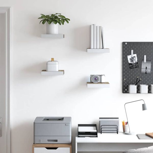 vidaXL &Rho;ά&phi;&iota;&alpha; &Tau;&omicron;ί&chi;&omicron;&upsilon; 4 &tau;&epsilon;&mu;. &Delta;&rho;&upsilon;&sigmaf; &kappa;&alpha;&iota; Ά&sigma;&pi;&rho;&omicron; 23x23,5x3,8 &epsilon;&kappa;. MDF