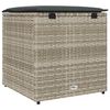 vidaXL Κουτί Μαξιλαριών Ανοιχτό γκρι 50 x 50 x 50 cm συνθετικό ρατάν