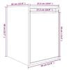 vidaXL Ντουλάπια Τοίχου 2 τεμ. Γκρι 30x30x40 εκ. Μασίφ Ξύλο Πεύκου
