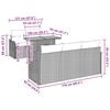 vidaXL Σετ Καναπέ Κήπου 6 pcs μπεζ και ανοιχτό γκρι 100 x 55 x 73 εκ
