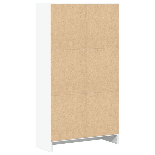 vidaXL Βιβλιοθήκη Λευκή 60x24x109 εκ. από Επεξεργασμένο Ξύλο