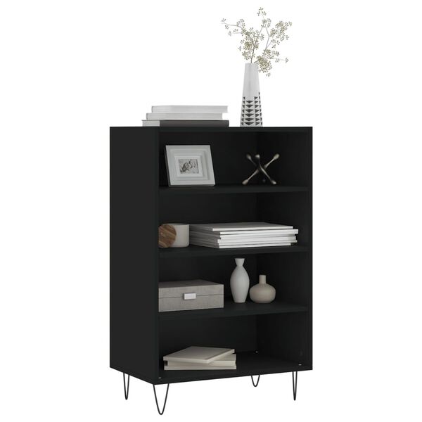 vidaXL Ραφιέρα Μαύρη 57 x 35 x 90 από Επεξεργασμένο Ξύλο