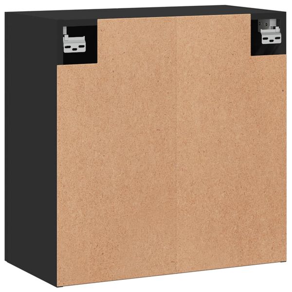 vidaXL Ντουλάπι Τοίχου Μαύρο 60 x 31 x 60 εκ. από Επεξεργασμένο Ξύλο