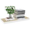 vidaXL Ράφια Τοίχου 2 τεμ. Δρυς/Άσπρο 60 x 23,5 x 3,8 εκ. MDF