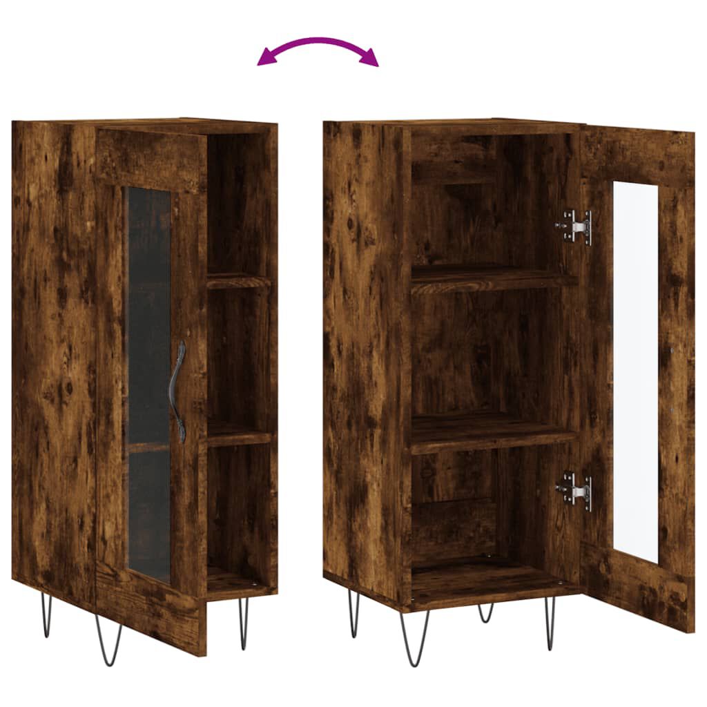 vidaXL Ντουλάπι Καπνιστή Δρυς 34,5 x 34 x 90 εκ. Επεξεργασμένο Ξύλο