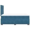 vidaXL Κρεβάτι Boxspring με Στρώμα Μπλε 120x190 εκ. Βελούδινο
