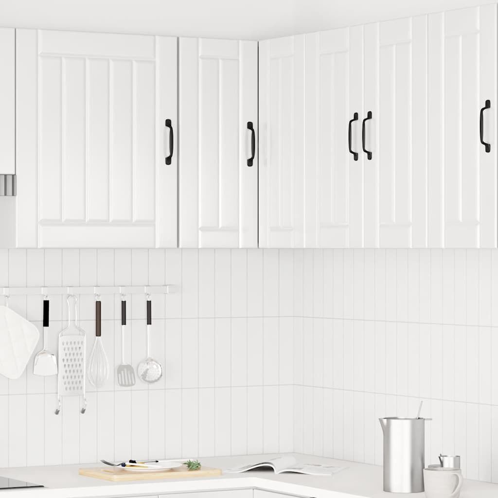 vidaXL Γωνιακό ντουλάπι τοίχου κουζίνας "Lucca" High Gloss White