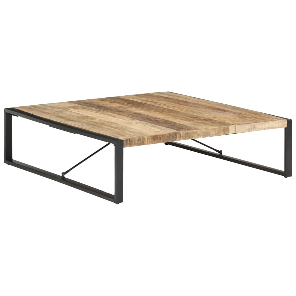 vidaXL Τραπεζάκι Σαλονιού 140 x 140 x 40 εκ. Ακατέργαστο Ξύλο Μάνγκο