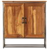 vidaXL Ντουλάπι 65 x 30 x 70 εκ. Ανακυκλωμένο Ξύλο Teak & Ατσάλι