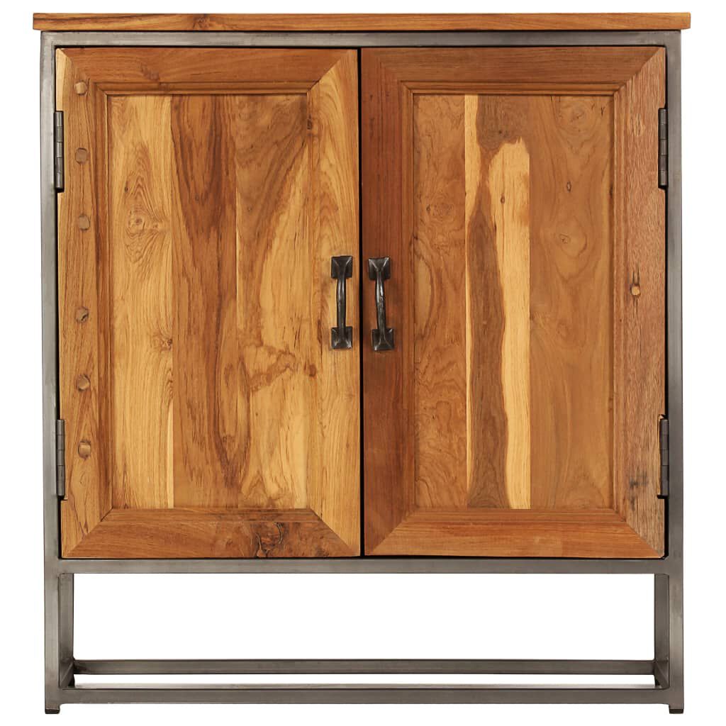vidaXL Ντουλάπι 65 x 30 x 70 εκ. Ανακυκλωμένο Ξύλο Teak & Ατσάλι
