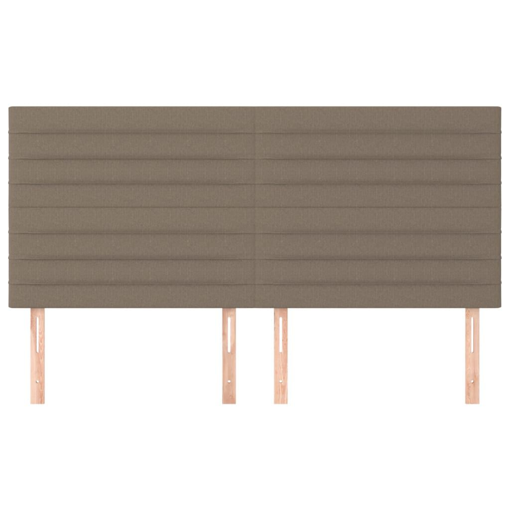 vidaXL Κεφαλάρια Κρεβατιού 4 τεμ. Taupe 90x5x78/88 εκ. Υφασμάτινο