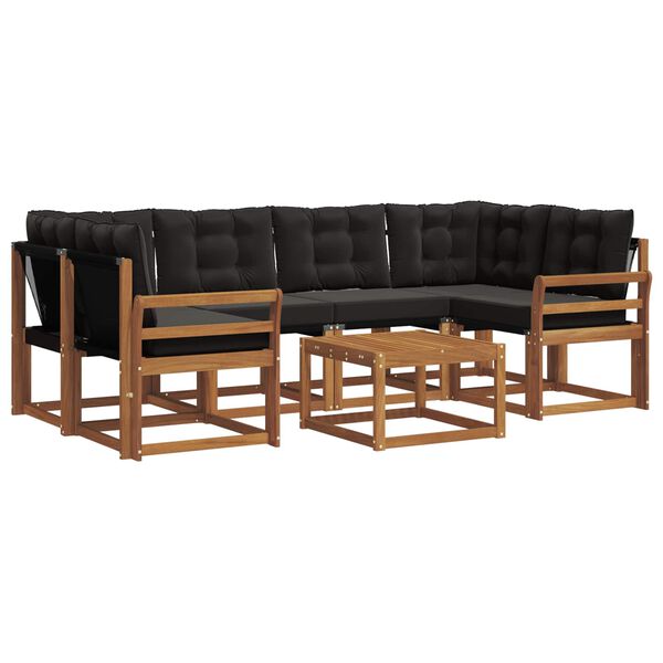 vidaXL &Sigma;&epsilon;&iota;&rho;ά &Kappa;&alpha;&nu;&alpha;&pi;έ &Epsilon;&xi;&omega;&tau;&epsilon;&rho;&iota;&kappa;&omicron;ύ &mu;&epsilon; &mu;&alpha;&xi;&iota;&lambda;ά&rho;&iota; 7 pcs &Phi;&upsilon;&sigma;&iota;&kappa;ό &kappa;&alpha;&iota; &Mu;&alpha;ύ&rho;&omicron;