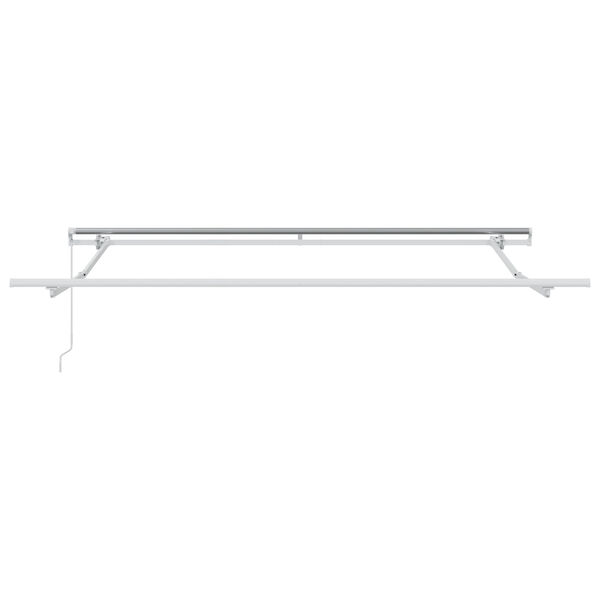 vidaXL Χειροκίνητη Ανασυρόμενη Τέντα Λευκή 350x250 εκ