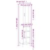 vidaXL Ντουλάπι Καπνιστή δρυς 34,5x34x180 εκ. από Επεξεργασμένο Ξύλο