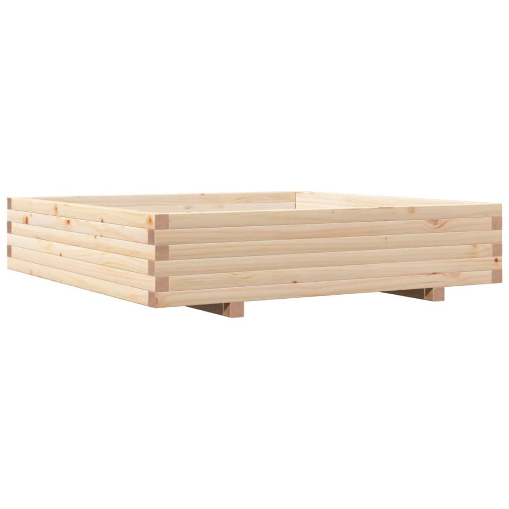 vidaXL Ζαρντινιέρα Κήπου 110x110x26,5 εκ από Μασίφ Ξύλο Πεύκου