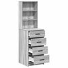 vidaXL Highboard &Gamma;&kappa;&rho;&iota; sonoma 40 x 41 x 135 &epsilon;&kappa;. &Epsilon;&pi;&epsilon;&xi;&epsilon;&rho;&gamma;&alpha;&sigma;&mu;έ&nu;&omicron; &xi;ύ&lambda;&omicron;