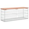 vidaXL Πάγκος Κήπου Συρματοκιβώτιο 103x31,5x42 εκ. Μασίφ Ψευδοτσούγκα
