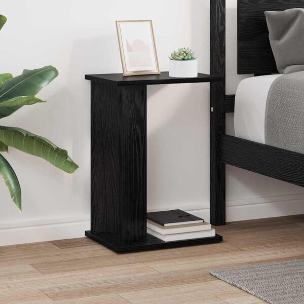 vidaXL End Table &Mu;&alpha;ύ&rho;&eta; &Omicron;&xi;&upsilon;ά 35 x 25 x 50 &epsilon;&kappa; &Epsilon;&pi;&epsilon;&xi;&epsilon;&rho;&gamma;&alpha;&sigma;&mu;έ&nu;&omicron; &xi;ύ&lambda;&omicron;