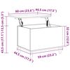 vidaXL Τραπεζάκι Σαλονιού Λευκό 60x44,5x45 εκ. από Επεξεργασμένο Ξύλο