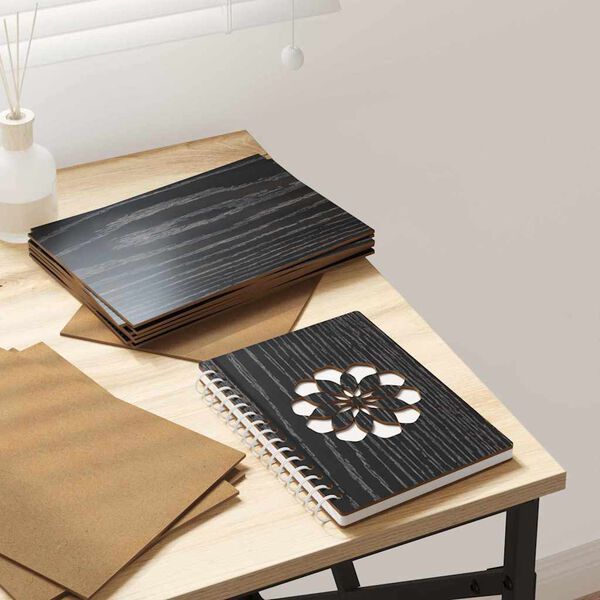 vidaXL Διακοσμητικές Πάνελ 12 pcs Μαύρη δρυς 21 x 30 x 0.3 εκ