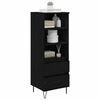 vidaXL Highboard &Mu;&alpha;ύ&rho;&eta; &Omicron;&xi;&upsilon;ά 40 x 36 x 110 &epsilon;&kappa;. &Epsilon;&pi;&epsilon;&xi;&epsilon;&rho;&gamma;&alpha;&sigma;&mu;έ&nu;&omicron; &xi;ύ&lambda;&omicron;