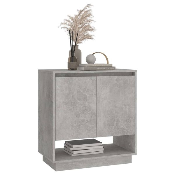 vidaXL Μπουφές Γκρι Σκυροδέματος 70x41x75 εκ. Επεξεργασμένο Ξύλο