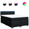 vidaXL &Kappa;&rho;&epsilon;&beta;ά&tau;&iota; Boxspring &mu;&epsilon; &Sigma;&tau;&rho;ώ&mu;&alpha; &Mu;&alpha;ύ&rho;&omicron; 140x190 &epsilon;&kappa;. &Upsilon;&phi;&alpha;&sigma;&mu;ά&tau;&iota;&nu;&omicron;